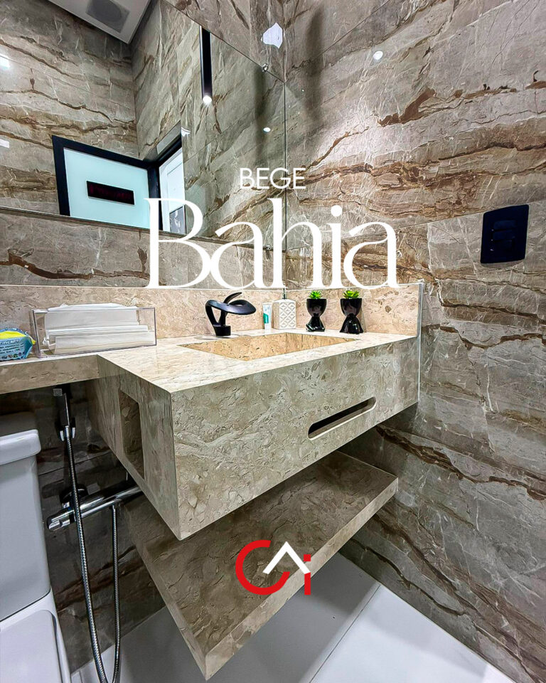 Lavatório em mármore Bege Bahia